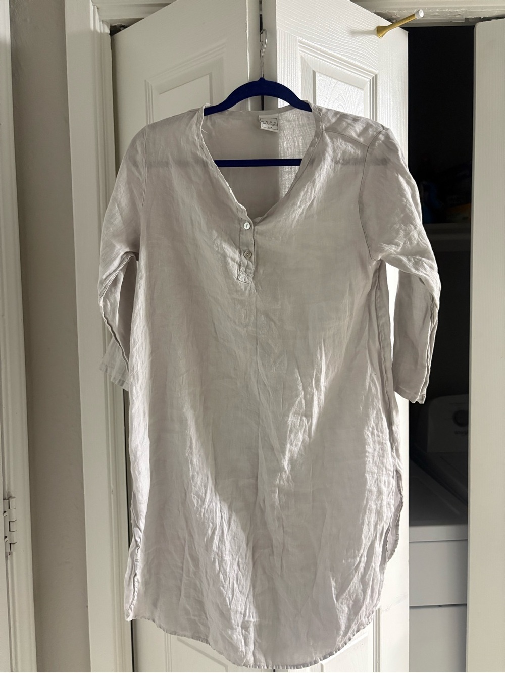 Pure Match White Linen Tunic